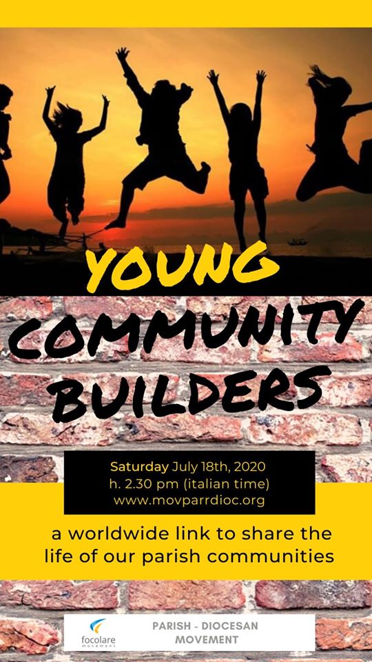 Young Community Builders - Evento online mondiale organizzato dai giovani del Movimento Parrocchiale e Diocesano