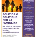 Politica o politiche per la famiglia? - 16 aprile