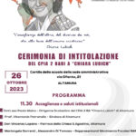 Altamura (Ba), 26 ottobre 2023: Intitolazione del CPA2 a Chiara Lubich.