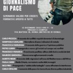Giornalismo di pace: seminario a Roma il 13.12.23