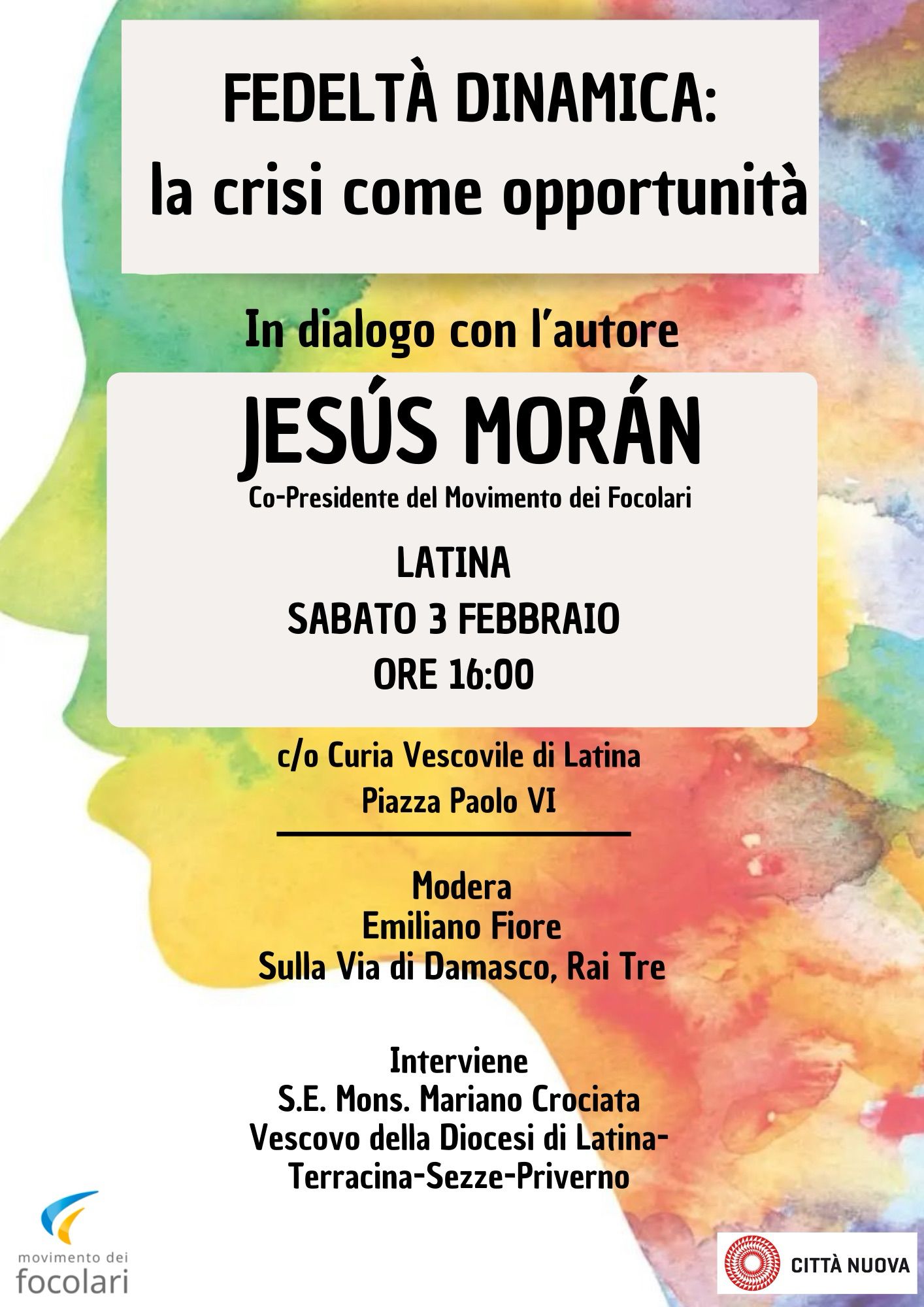 Latina, 3 febbraio '24: presentazione del libro di Jesús Morán