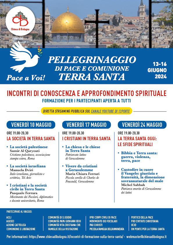 Pellegrinaggio in Terrasanta, diocesi di Bologna: incontri di preparazione